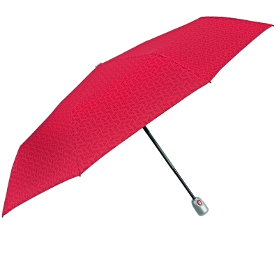 Ladies' Foldable Automatic Open-Close Umbrella Perletti Time 26418, Red