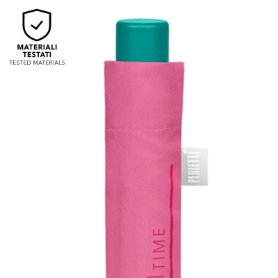 Дамски ултралек сгъваем ръчен чадър Extra Slim | Perletti Time | Розов