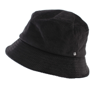 Рибарска шапка от памучно кадифе HatYou | Черна