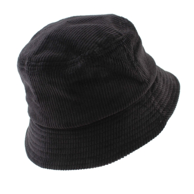 Рибарска шапка от памучно кадифе HatYou | Черна