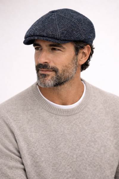 Men’s wool cap HatYou | Navy melange