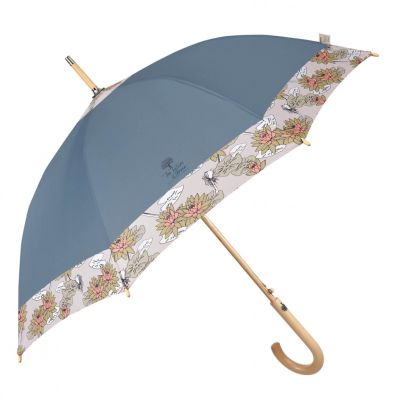 Umbrelă de golf automată pentru femei Perletti Green 19159, Lotus/ Albastru Pastel