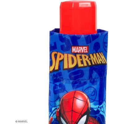 Umbrelă pliabilă pentru copii Perletti Spiderman 75396, Albastru