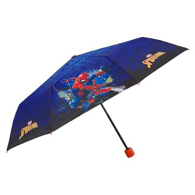 Umbrelă pliabilă pentru copii Perletti Spiderman 75396, Albastru
