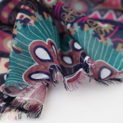 Фин голям шал от бамбук HatYou, 70×190 см | Многоцветен