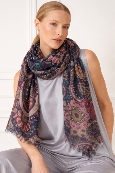 Фин голям шал от бамбук HatYou, 70×190 см | Многоцветен