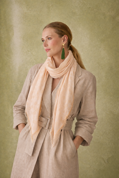 Летен шал Pulcra Bollicine N, 50x200 см, Жълт