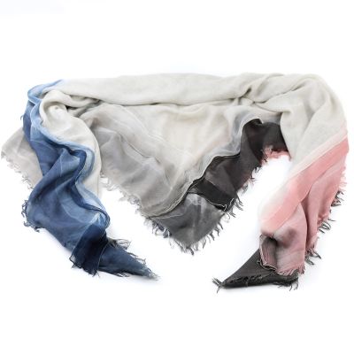 Women's scarf with gradient colors Granadilla, 140×145 cm | Beige