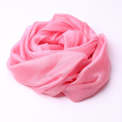 Ефирен шал от модал и коприна HatYou, 80х195 см | Коралово розов