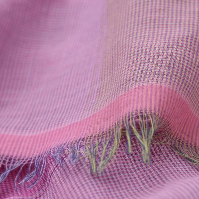 Фин летен памучен шал Pulcra Rikka, 58х210 см | Розов