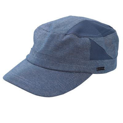 Men’s army cap with mesh details MESS | Blue