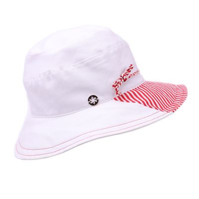 Women's Summer Cotton Bucket Hat Granadilla | Red