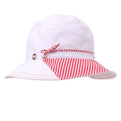 Women's Summer Cotton Bucket Hat Granadilla | Red