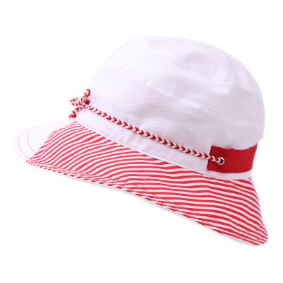 Women's Summer Cotton Bucket Hat Granadilla | Red