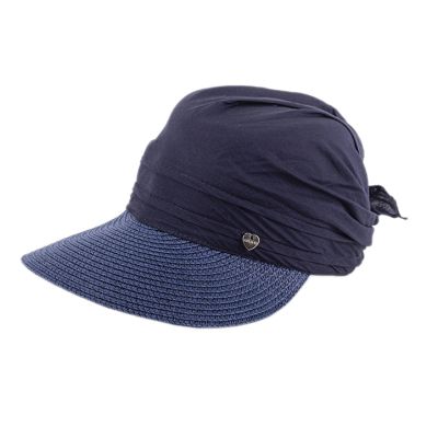 Women's Summer Cotton Visor Hat HatYou | Dark Blue