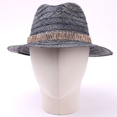 Men’s Summer Straw Fedora Hat | Blue