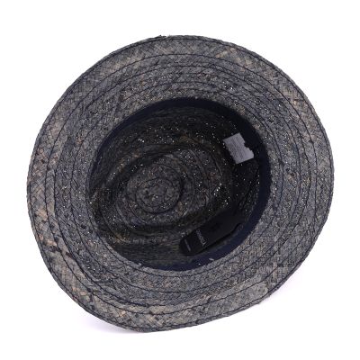 Men’s Summer Straw Fedora Hat | Blue