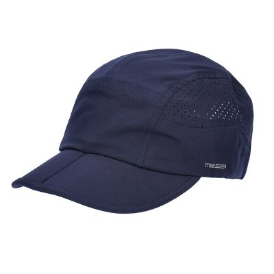 Șapcă de baseball de vară cu cozoroc pliabil și protecție UV MESS | Bleumarin