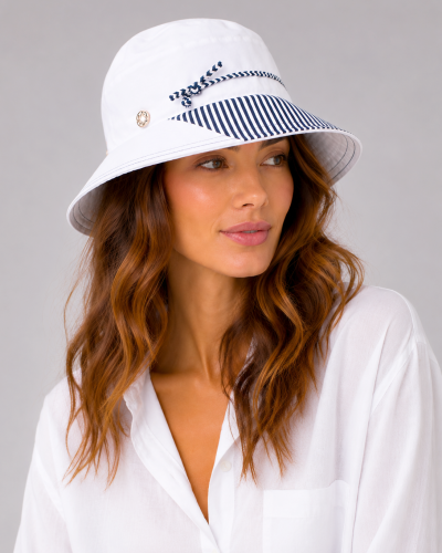 Women's Summer Cotton Bucket Hat Granadilla | Red