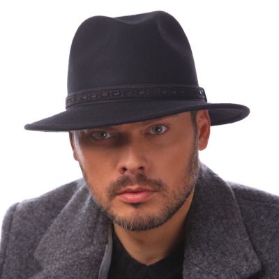 Мъжка филцова Fedora HatYou CF0040, Черен